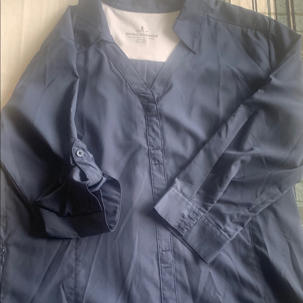 Royal Robbins Dark Blue Long Sleeve Shirt